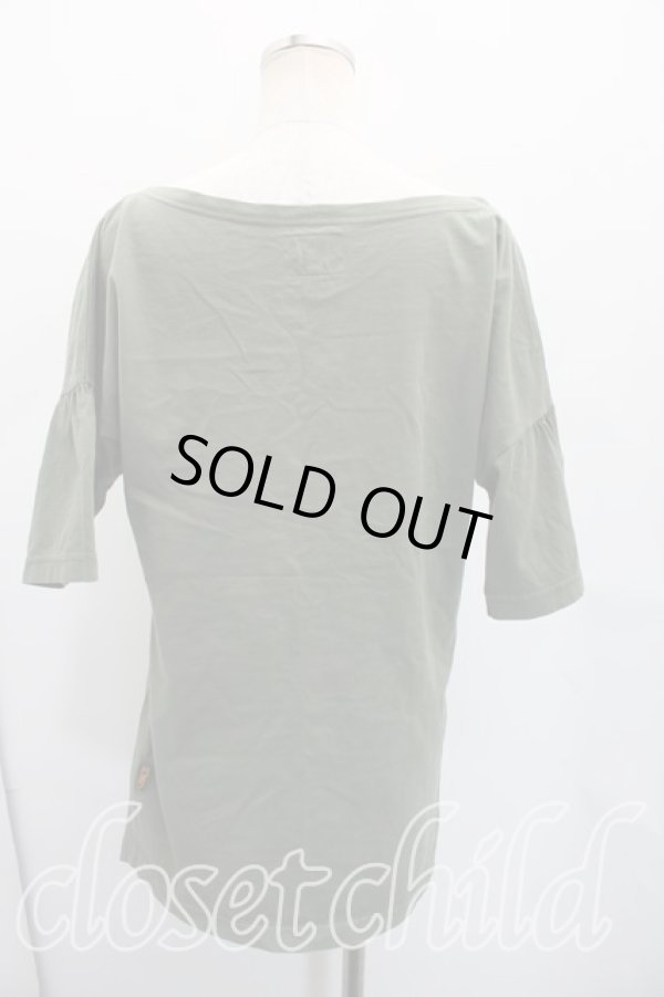 画像2: ANGLOMANIA 中古 / ヒストリックTシャツ S カーキ  H-26-03-15-030-to-OD-ZH (2)