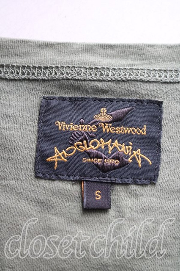 画像3: ANGLOMANIA 中古 / ヒストリックTシャツ S カーキ  H-26-03-15-030-to-OD-ZH (3)