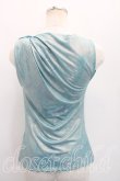 画像2: ヴィヴィアンウエストウッド 中古 / サテン柄変形トップス XS 水色  H-26-03-15-032-to-OD-ZH (2)