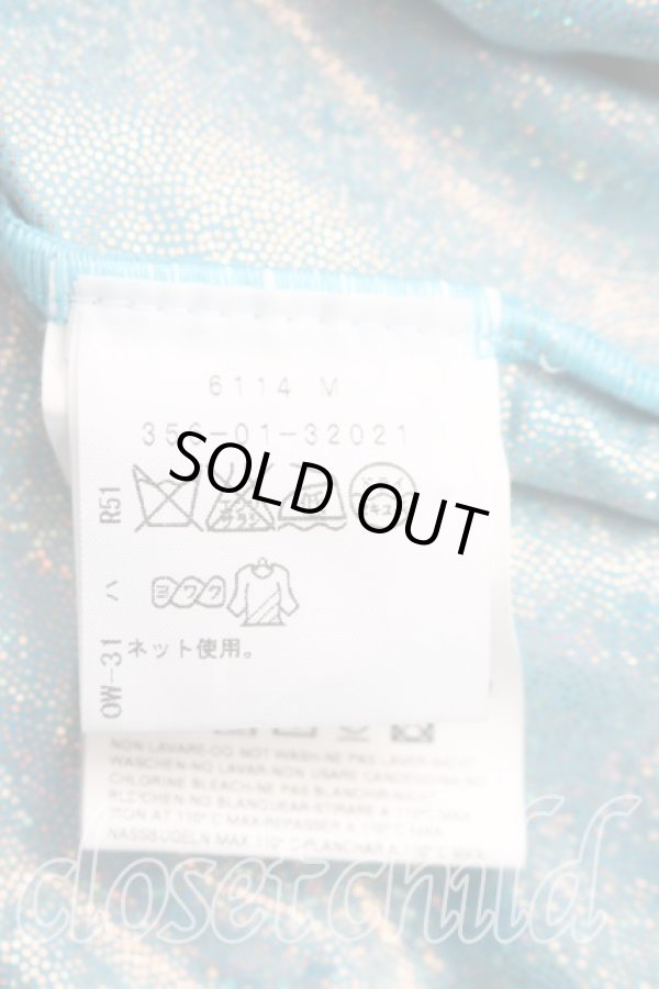 画像4: ヴィヴィアンウエストウッド 中古 / サテン柄変形トップス XS 水色  H-26-03-15-032-to-OD-ZH (4)