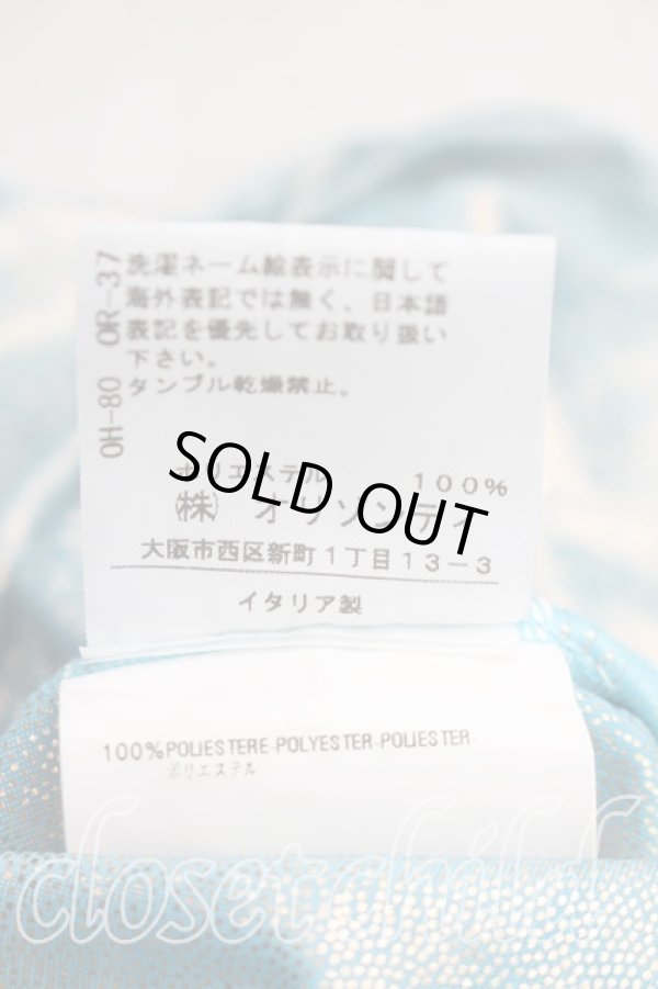 画像5: ヴィヴィアンウエストウッド 中古 / サテン柄変形トップス XS 水色  H-26-03-15-032-to-OD-ZH (5)