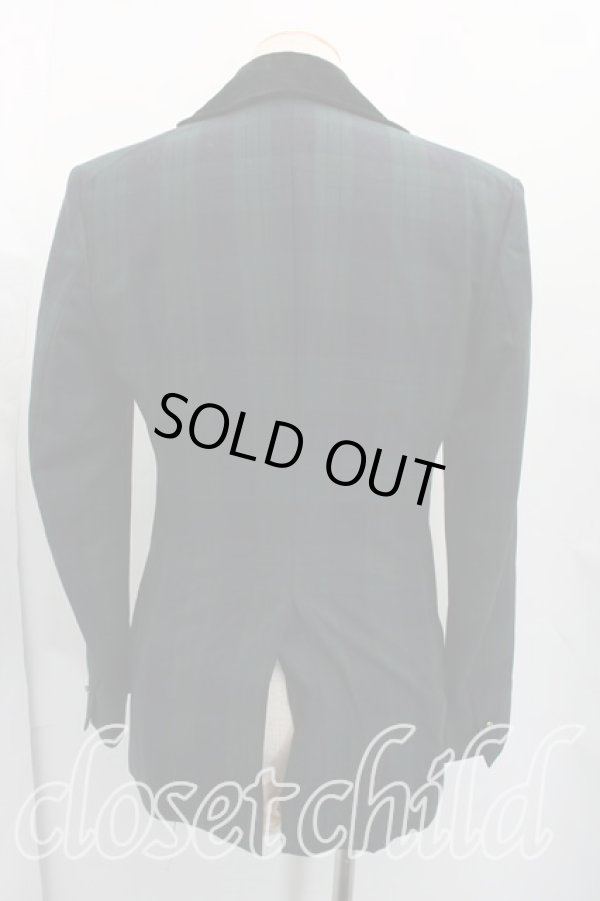 画像2: ヴィヴィアンウエストウッド MAN 中古 / タータンチェックジャケット  緑  H-26-03-15-001-jc-OD-ZH (2)