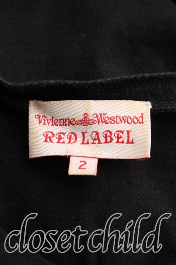 画像3: ヴィヴィアンウエストウッド 中古 / オーガニック天竺バニーインフレームTシャツワンピース 2（9号相当） 黒  H-26-03-15-004-op-OD-ZH (3)