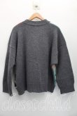 画像2: ヴィヴィアンウエストウッド 中古 / パッチワークチャンキーニット 00（ワンサイズ） 灰  H-26-03-15-037-to-OD-ZH (2)