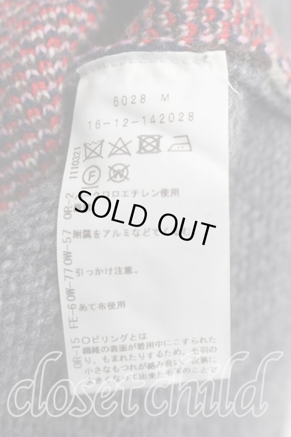 画像4: ヴィヴィアンウエストウッド 中古 / パッチワークチャンキーニット 00（ワンサイズ） 灰  H-26-03-15-037-to-OD-ZH (4)