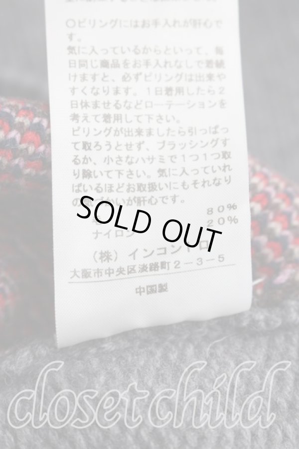 画像5: ヴィヴィアンウエストウッド 中古 / パッチワークチャンキーニット 00（ワンサイズ） 灰  H-26-03-15-037-to-OD-ZH (5)