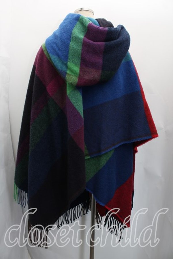 画像2: ヴィヴィアンウエストウッド 中古 / タータンチェックポンチョ  マルチ  H-26-03-15-038-to-OD-ZH (2)