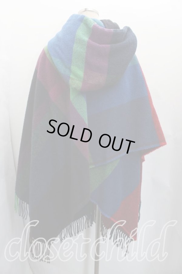 画像2: ヴィヴィアンウエストウッド 中古 / タータンチェックポンチョ  マルチ  H-26-03-15-038-to-OD-ZH (2)