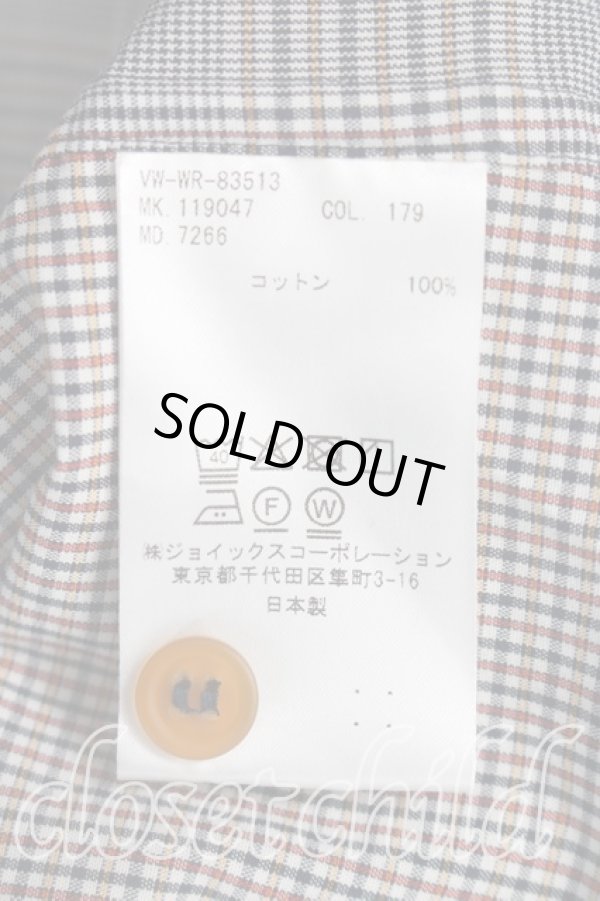 画像4: ヴィヴィアンウエストウッド MAN 中古 / グレンチェックシャツ 46（メンズM相当） 灰  H-26-03-15-040-bl-OD-ZH (4)