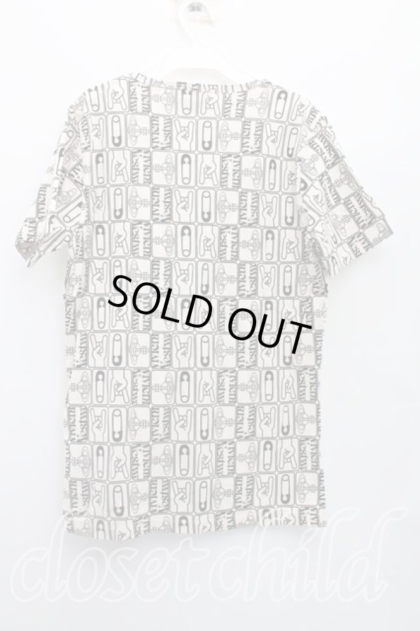 画像2: ヴィヴィアンウエストウッド MAN 中古 / TAGS　Tシャツ 48（メンズL相当） 生成  H-26-03-15-041-ts-OD-ZH (2)