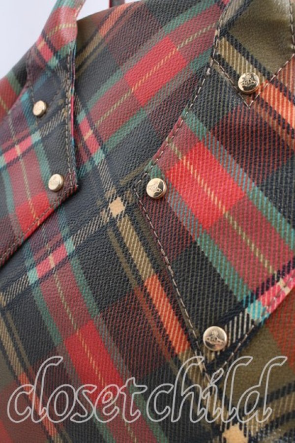 画像6: ヴィヴィアンウエストウッド 中古 / ダービーヤスミンバッグ  マルチ  H-26-03-15-048-ba-OD-ZH (6)