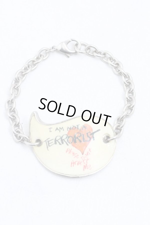 画像2: ヴィヴィアンウエストウッド 中古 / テロリストブレスレット  シルバー  H-26-03-15-050-ac-OD-ZH (2)