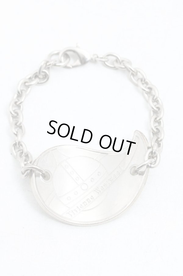 画像3: ヴィヴィアンウエストウッド 中古 / テロリストブレスレット  シルバー  H-26-03-15-050-ac-OD-ZH (3)