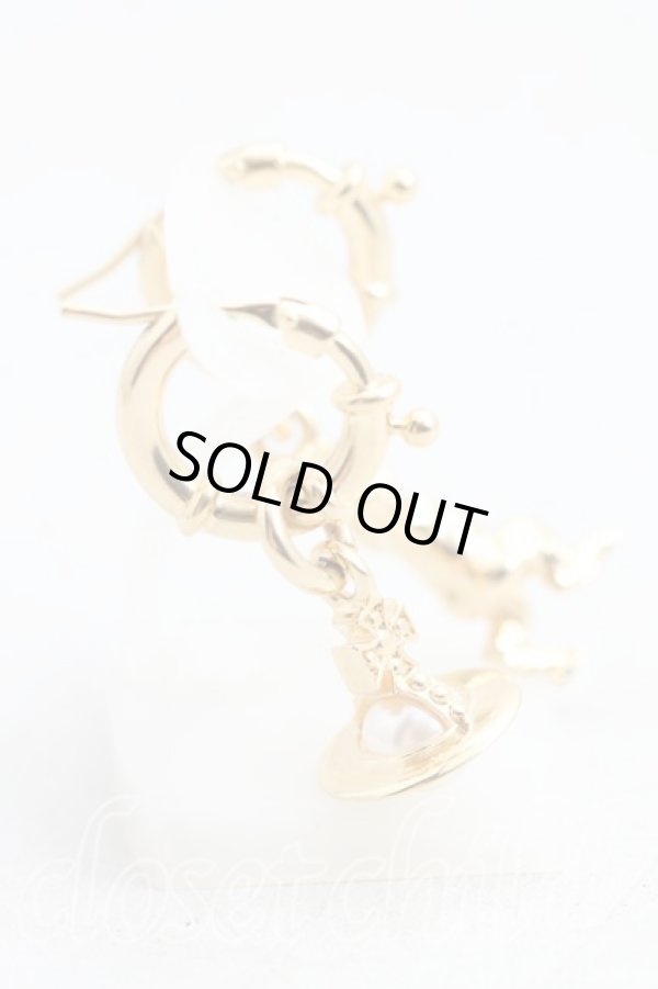 画像3: ヴィヴィアンウエストウッド 中古 / ANGLO PEARLピアス  ゴールド  H-26-03-15-052-er-OD-ZH (3)