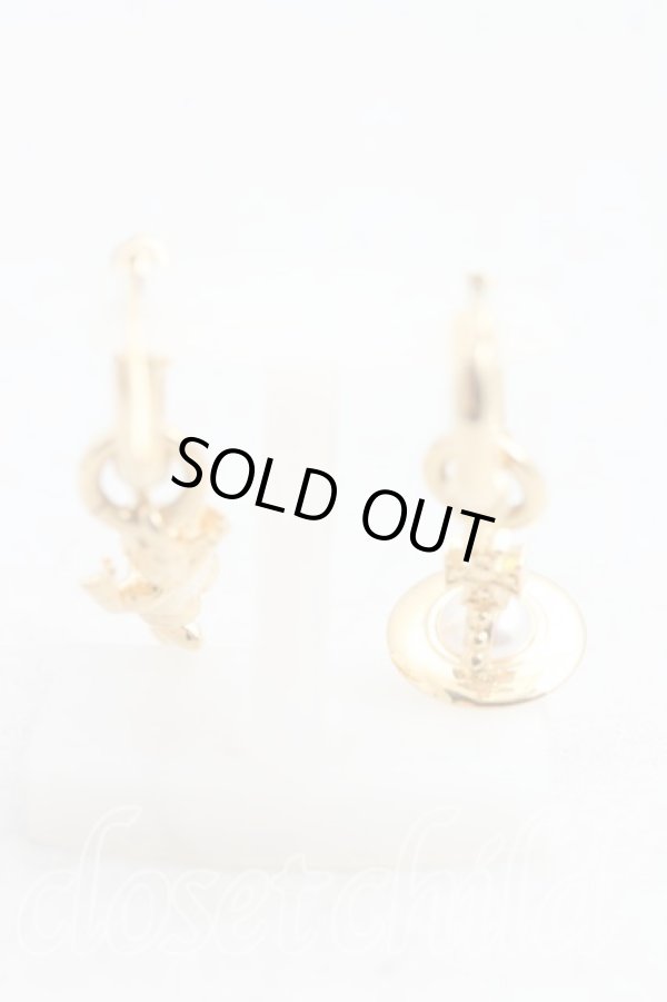 画像4: ヴィヴィアンウエストウッド 中古 / ANGLO PEARLピアス  ゴールド  H-26-03-15-052-er-OD-ZH (4)