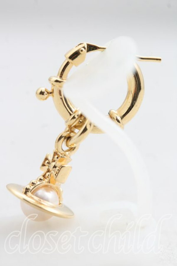 画像3: ヴィヴィアンウエストウッド MAN 中古 / ANGLO PEARLシングルピアス  ゴールド  H-26-03-15-053-er-OD-ZH (3)