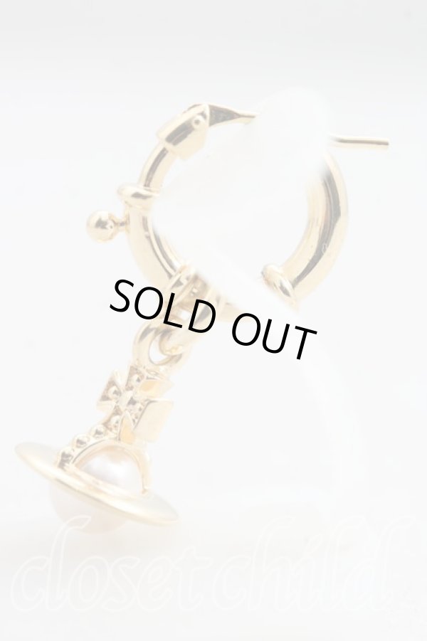 画像3: ヴィヴィアンウエストウッド MAN 中古 / ANGLO PEARLシングルピアス  ゴールド  H-26-03-15-053-er-OD-ZH (3)