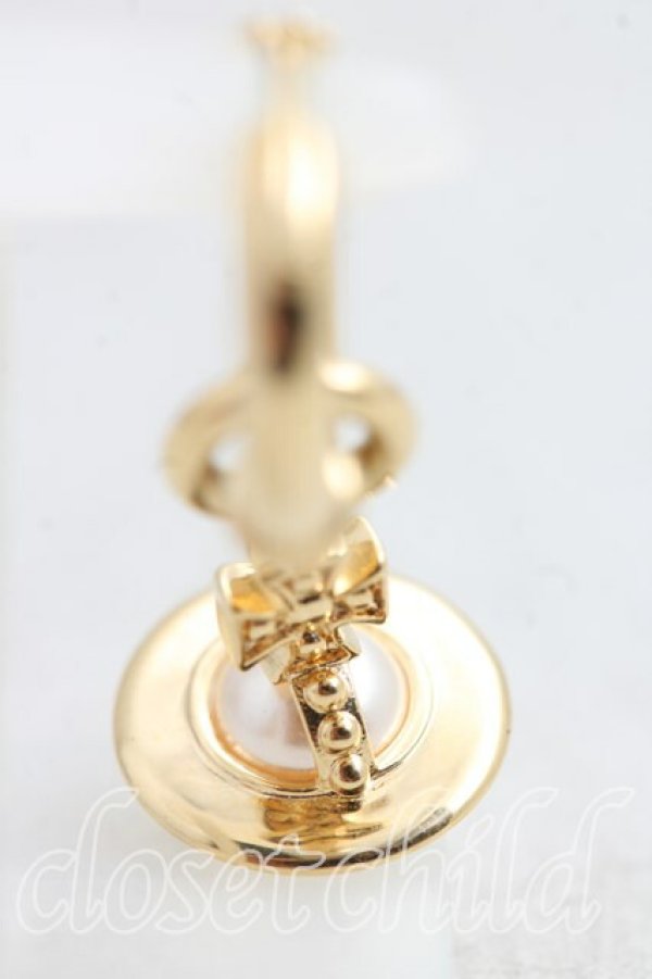 画像4: ヴィヴィアンウエストウッド MAN 中古 / ANGLO PEARLシングルピアス  ゴールド  H-26-03-15-053-er-OD-ZH (4)