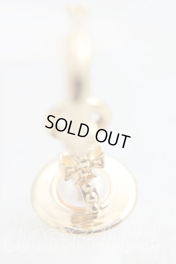 画像4: ヴィヴィアンウエストウッド MAN 中古 / ANGLO PEARLシングルピアス  ゴールド  H-26-03-15-053-er-OD-ZH (4)