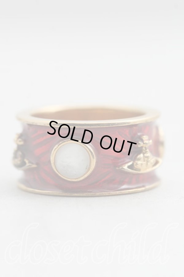 画像2: ヴィヴィアンウエストウッド 中古 / キングリング M(15号相当） 赤ｘゴールド  H-26-03-15-056-rg-OD-ZH (2)