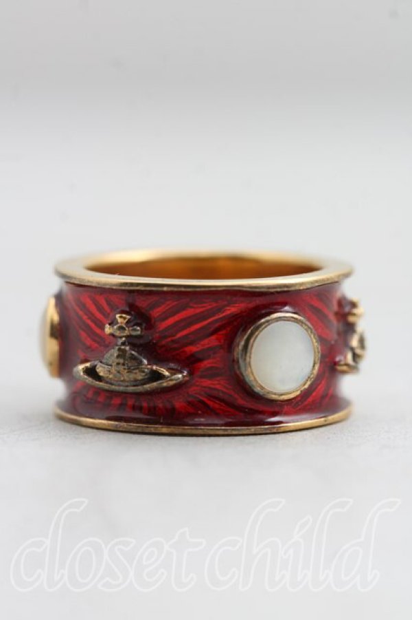 画像3: ヴィヴィアンウエストウッド 中古 / キングリング M(15号相当） 赤ｘゴールド  H-26-03-15-056-rg-OD-ZH (3)