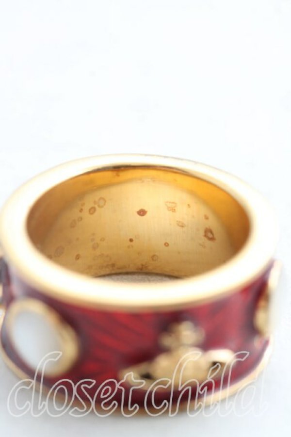 画像4: ヴィヴィアンウエストウッド 中古 / キングリング M(15号相当） 赤ｘゴールド  H-26-03-15-056-rg-OD-ZH (4)