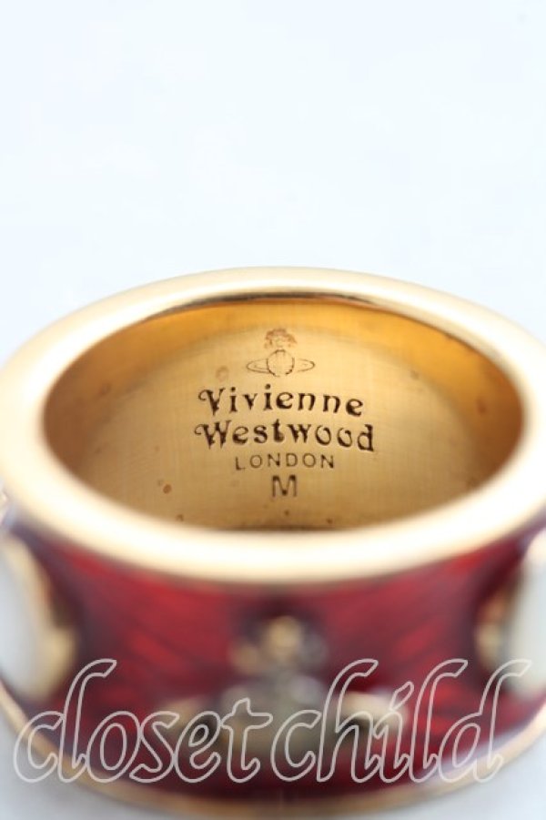 画像5: ヴィヴィアンウエストウッド 中古 / キングリング M(15号相当） 赤ｘゴールド  H-26-03-15-056-rg-OD-ZH (5)