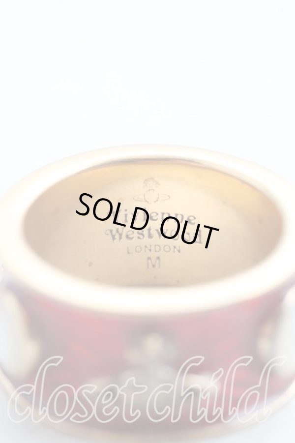 画像5: ヴィヴィアンウエストウッド 中古 / キングリング M(15号相当） 赤ｘゴールド  H-26-03-15-056-rg-OD-ZH (5)