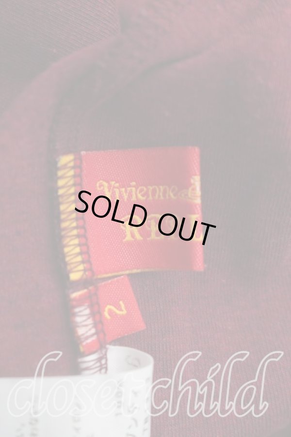 画像3: ヴィヴィアンウエストウッド 中古 / 単色オーブ刺繍カットソーワンピ 2（9号相当） 紫  H-26-03-15-006-op-OD-ZH (3)