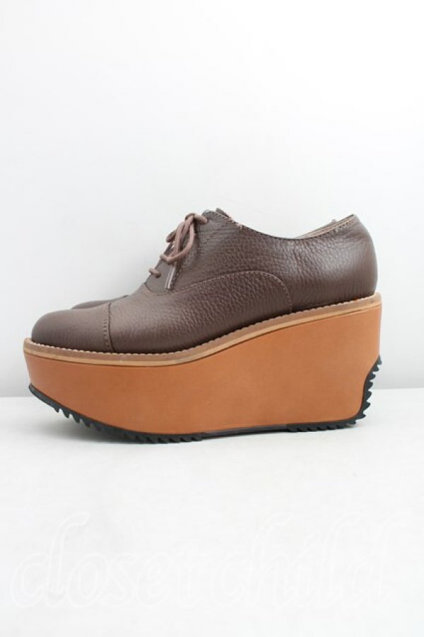 画像3: ヴィヴィアンウエストウッド 中古 / ウェッジソールシューズ 37（23.5cm相当） 茶  H-26-03-15-059-sh-OD-ZH (3)