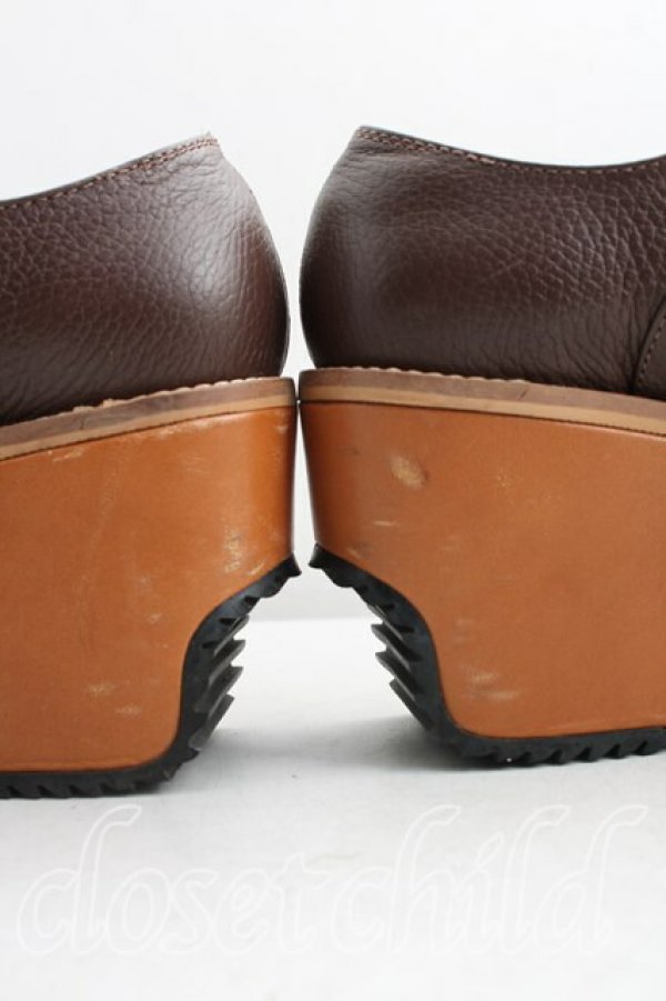 画像8: ヴィヴィアンウエストウッド 中古 / ウェッジソールシューズ 37（23.5cm相当） 茶  H-26-03-15-059-sh-OD-ZH (8)