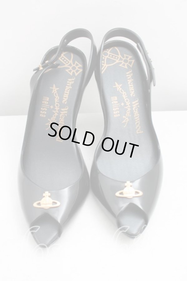 画像2: ヴィヴィアンウエストウッド×Melissa 中古 / レディドラゴン EU37（23.5cm相当） 黒  H-26-03-15-060-sh-OD-ZH (2)