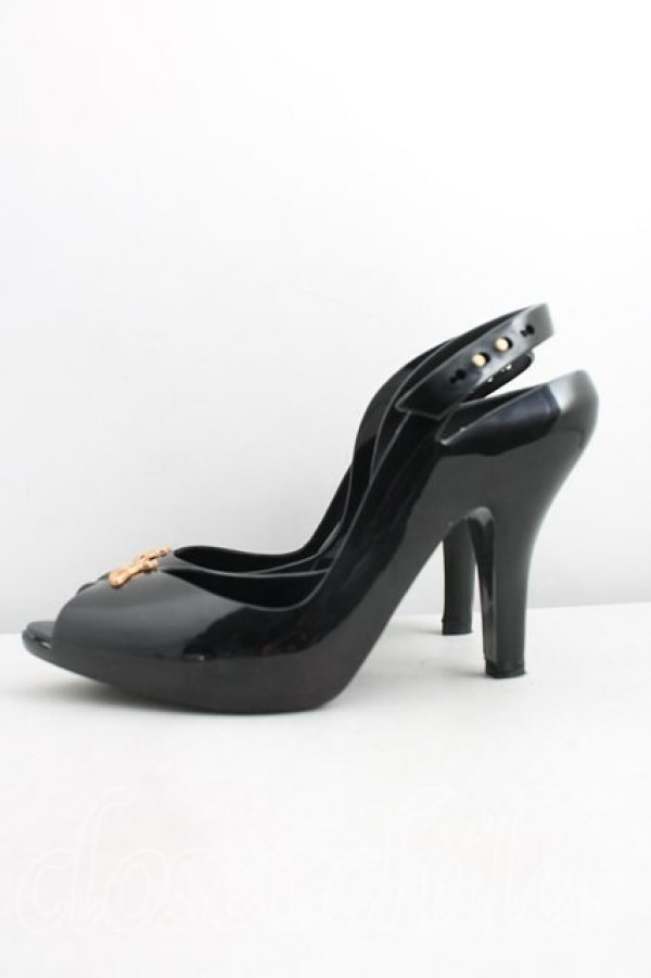 画像3: ヴィヴィアンウエストウッド×Melissa 中古 / レディドラゴン EU37（23.5cm相当） 黒  H-26-03-15-060-sh-OD-ZH (3)