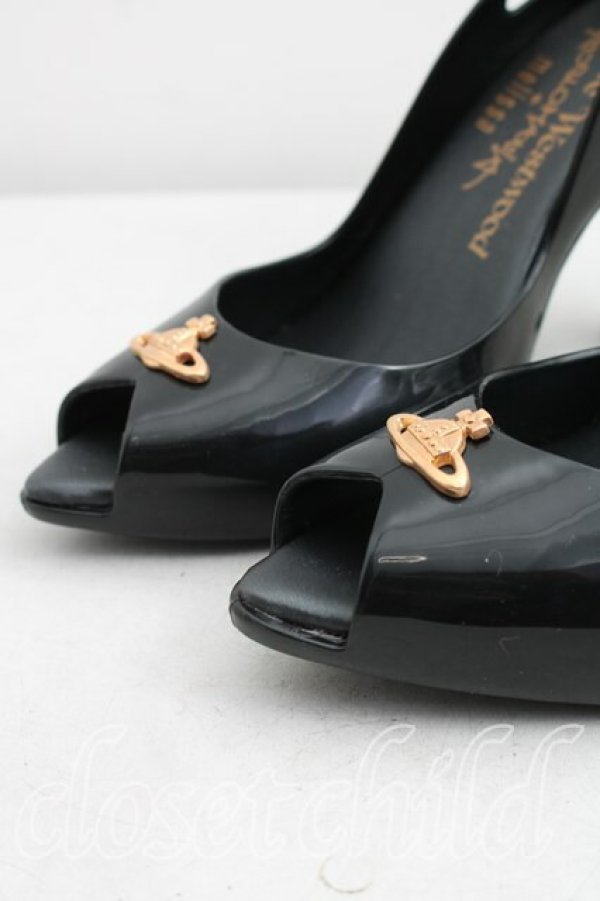 画像6: ヴィヴィアンウエストウッド×Melissa 中古 / レディドラゴン EU37（23.5cm相当） 黒  H-26-03-15-060-sh-OD-ZH (6)