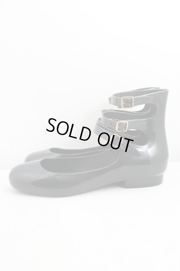 画像3: ヴィヴィアンウエストウッド×Melissa 中古 / 3ストラップシューズ EU38（24cm相当） 黒  H-26-03-15-061-sh-OD-ZH (3)