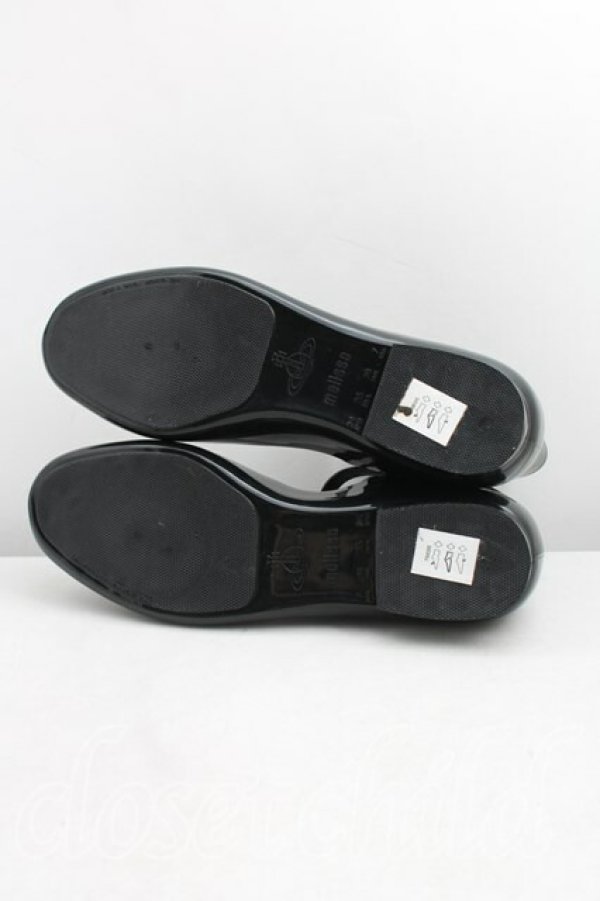 画像5: ヴィヴィアンウエストウッド×Melissa 中古 / 3ストラップシューズ EU38（24cm相当） 黒  H-26-03-15-061-sh-OD-ZH (5)