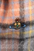 画像2: ヴィヴィアンウエストウッド 中古 / タータンチェックマフラー  灰  H-26-03-15-063-gd-OD-ZH (2)