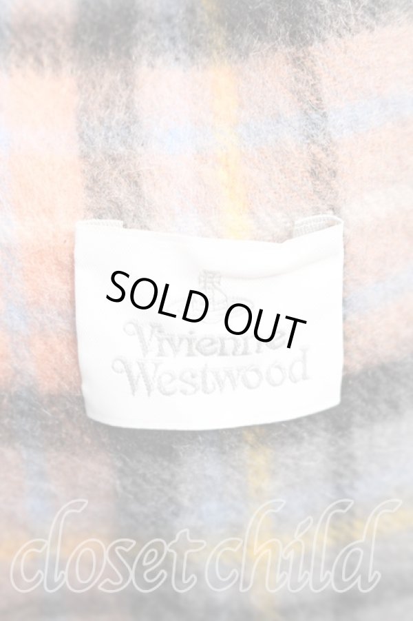 画像3: ヴィヴィアンウエストウッド 中古 / タータンチェックマフラー  灰  H-26-03-15-063-gd-OD-ZH (3)