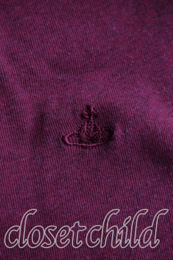 画像7: ヴィヴィアンウエストウッド 中古 / 単色オーブ刺繍カットソーワンピ 2（9号相当） 紫  H-26-03-15-006-op-OD-ZH (7)