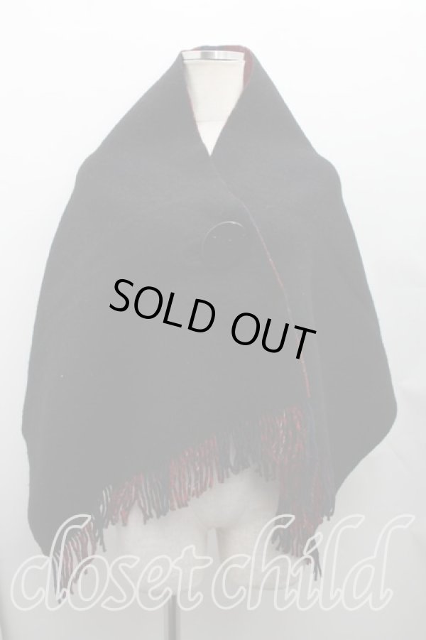 画像2: ヴィヴィアンウエストウッド 中古 / リバーシブルストール  黒  H-26-03-15-071-gd-OD-ZH (2)