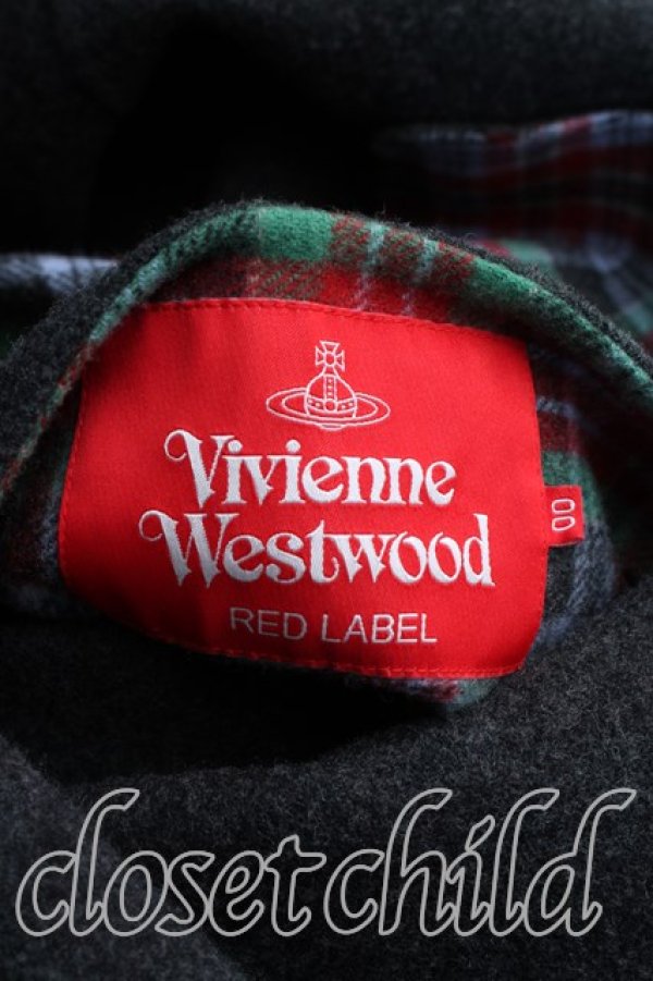 画像3: ヴィヴィアンウエストウッド 中古 / タータンチェックリバーダブルショートコート 00（ワンサイズ） 灰  H-26-03-15-007-co-OD-ZH (3)