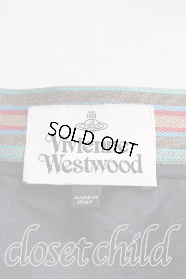 画像3: ヴィヴィアンウエストウッド 中古 / ストライプロングスカート 38（S相当） マルチ  H-26-03-15-015-sk-OD-ZH (3)