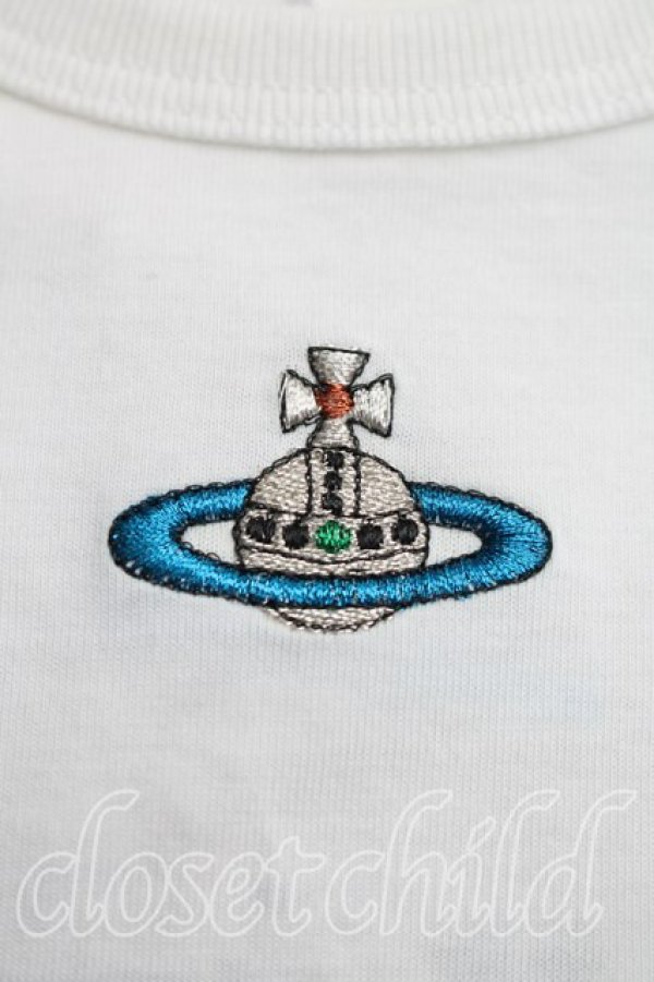 画像7: ヴィヴィアンウエストウッド MAN 中古 / カラーオーブ刺繍Tシャツ XL 白  H-26-03-22-020-ts-OD-ZH (7)