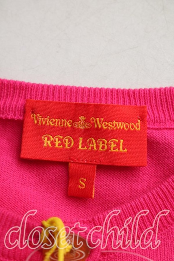 画像3: ヴィヴィアンウエストウッド 中古 / カラーオーブ刺繍カーディガン S ショッキングピンク  H-26-03-22-023-to-OD-ZH (3)