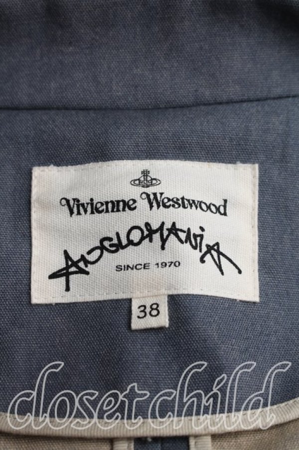 画像3: ANGLOMANIA 中古 / シャンブレージャケット 38（M相当） 青  H-26-03-22-027-jc-OD-ZH (3)