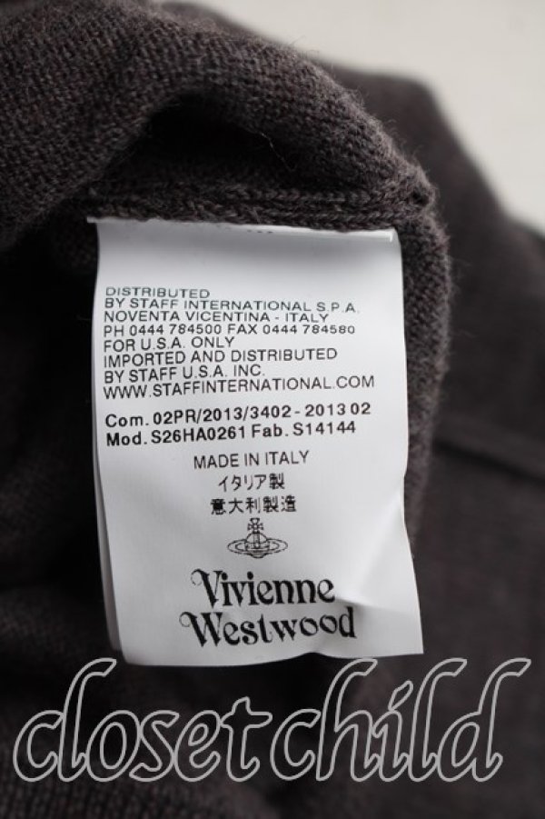 画像4: ヴィヴィアンウエストウッド 中古 / カラーオーブ刺繍ニット S 灰  H-26-03-22-029-to-OD-ZH (4)