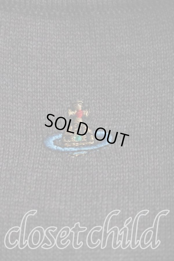画像5: ヴィヴィアンウエストウッド 中古 / カラーオーブ刺繍ニット S 灰  H-26-03-22-029-to-OD-ZH (5)