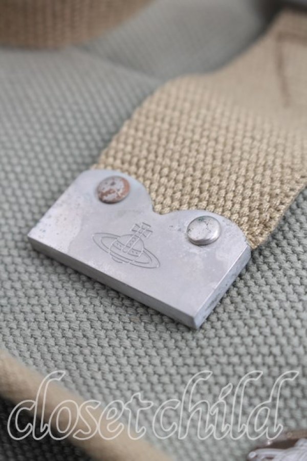 画像5: ヴィヴィアンウエストウッド 中古 / キャンバスハンドバッグ  カーキ  H-26-03-22-034-ba-OD-ZH (5)