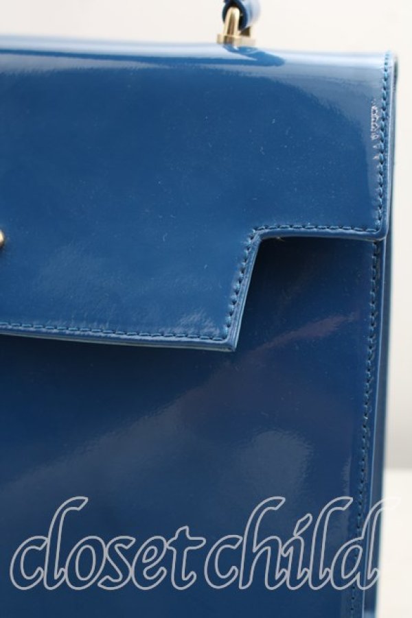 画像5: ヴィヴィアンウエストウッド 中古 / APOLLO PATENTハンドバッグ  青  H-26-03-22-035-ba-OD-ZH (5)