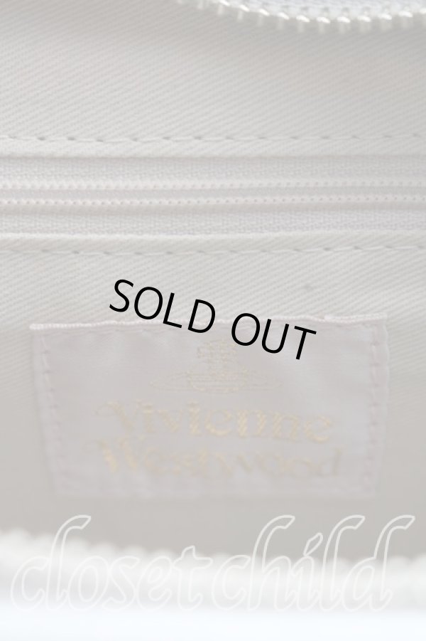 画像4: ヴィヴィアンウエストウッド 中古 / オーブ総柄ヤスミンバッグ  シルバー  H-26-03-22-037-ba-OD-ZH (4)